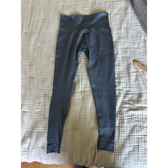 SET Active Sculptflex High Rise Seamless Yoga Gym Gray Blue Leggings Size Medium - Picture 10 of 13